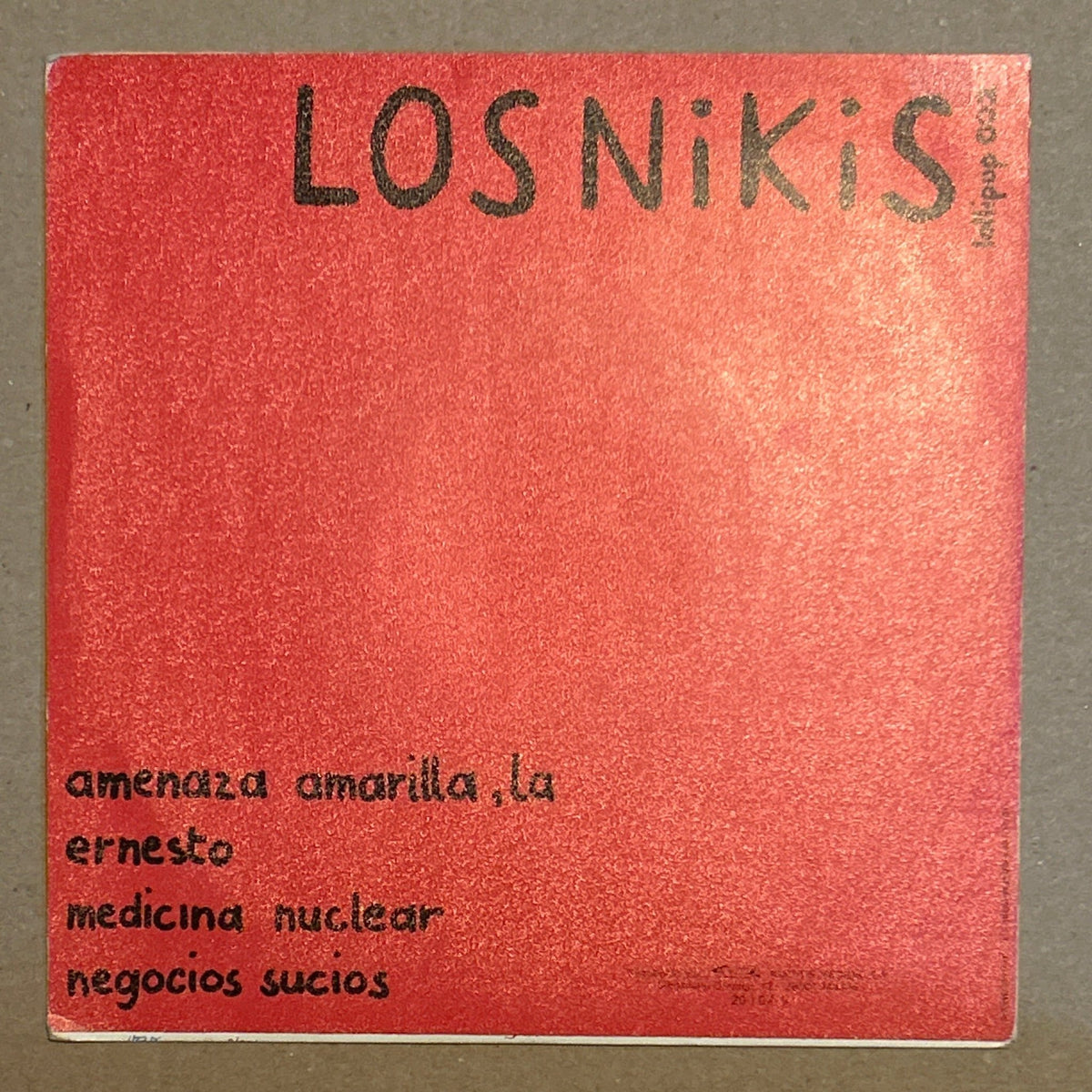 SINGLE Los Nikis ‎– La Amenaza Amarilla 2ª Mano - DISCOS NAKASHA