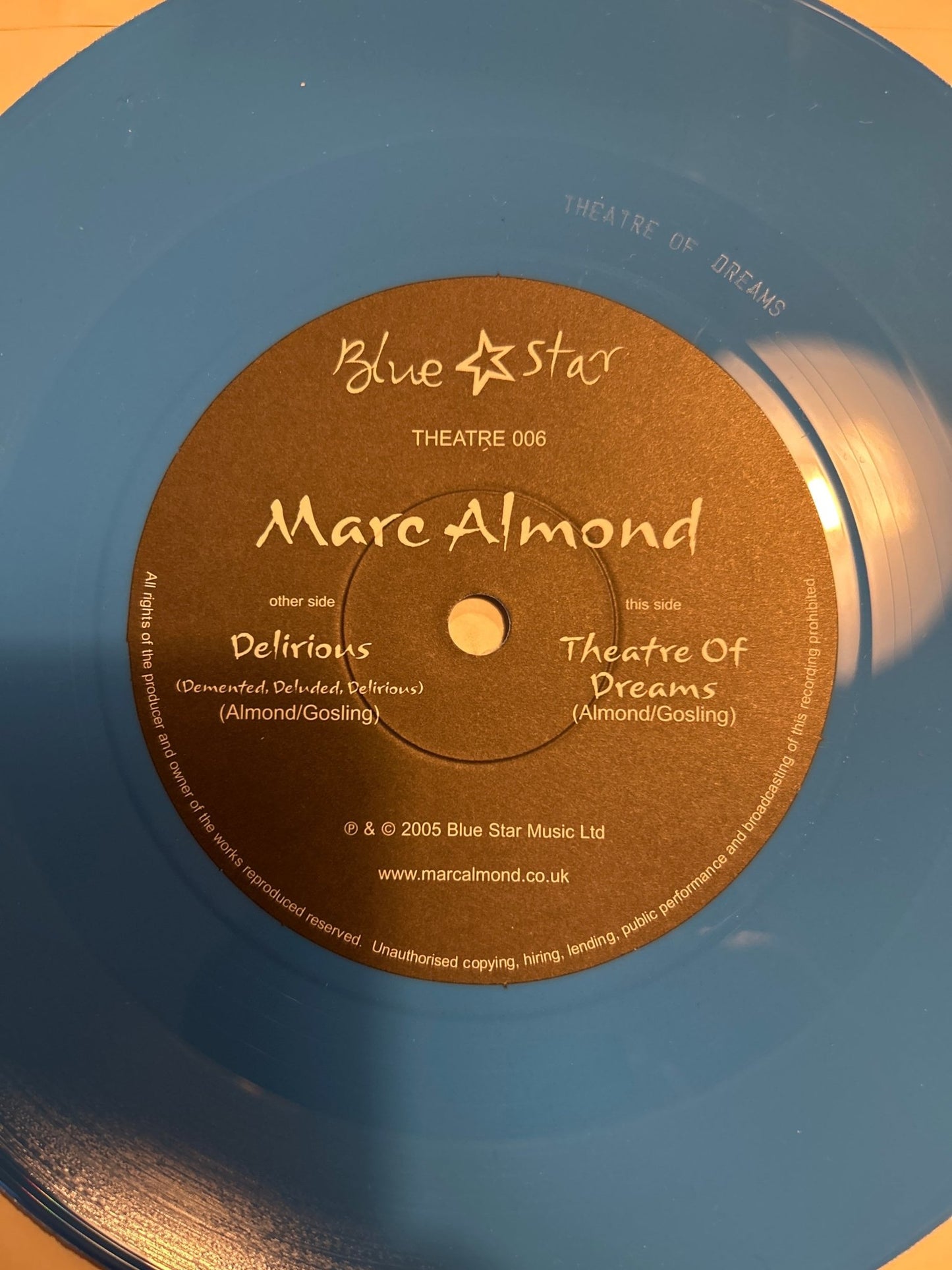 SINGLE Marc Almond ‎– Delirious / Theatre Of Dreams 2ª Mano - DISCOS NAKASHA