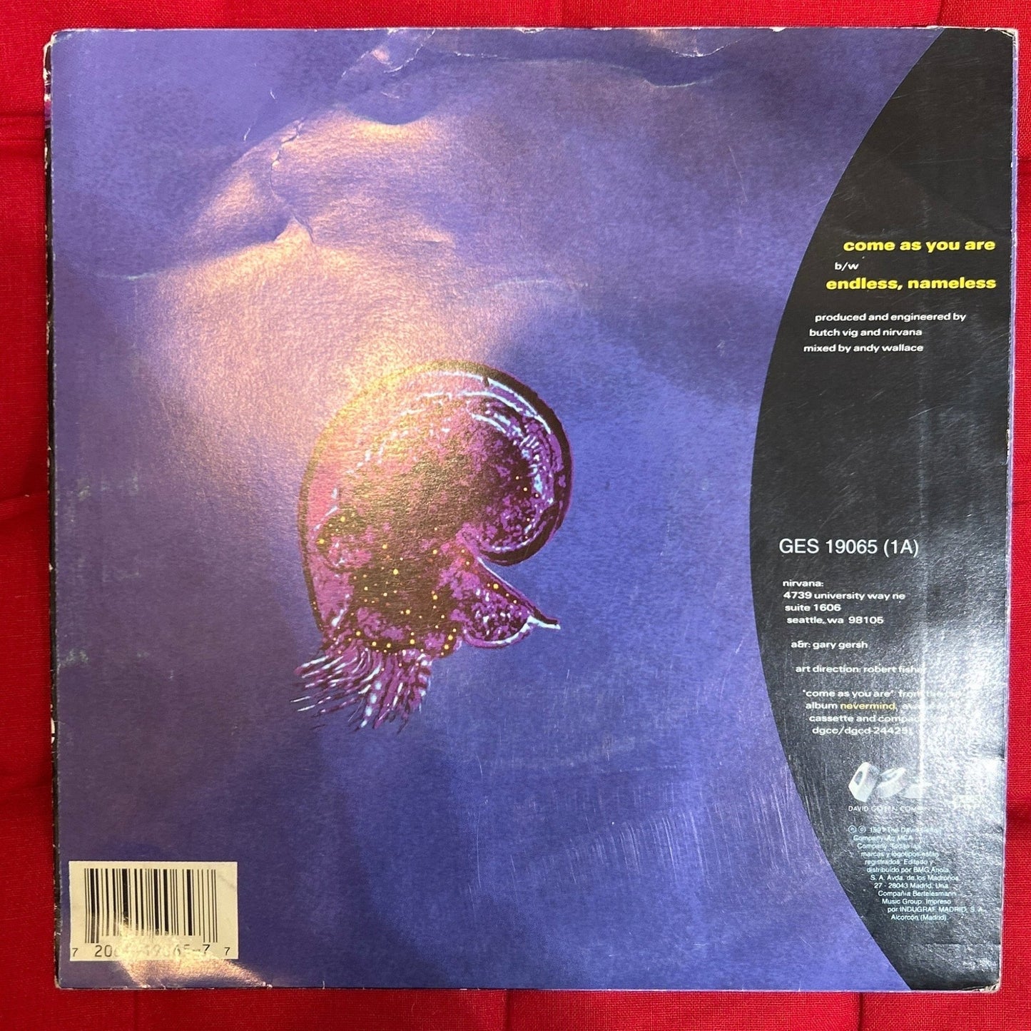 SINGLE Nirvana ‎– Come As You Are 2ª mano - DISCOS NAKASHA