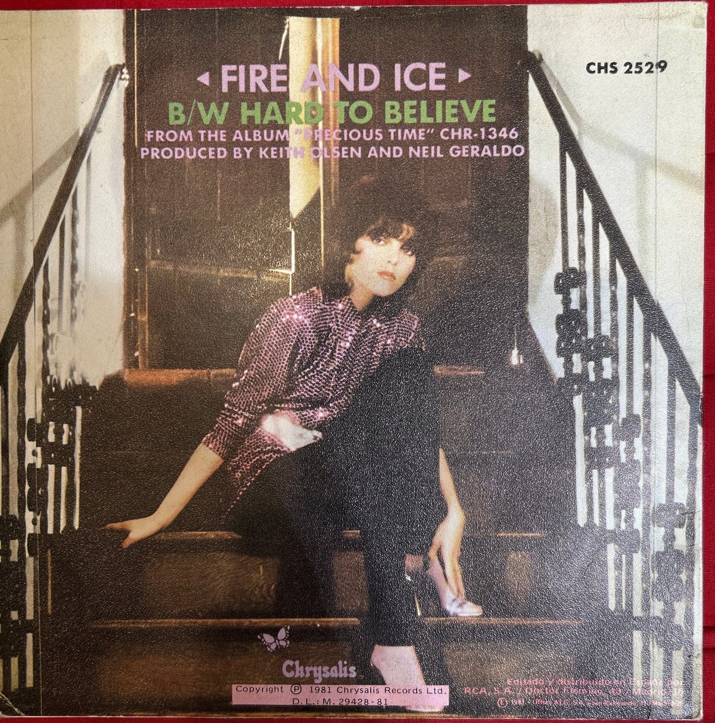 SINGLE Pat Benatar – Fire And Ice = El Fuego Y El Hielo 2ª Mano (Producto exclusivo recogida en tienda) - DISCOS NAKASHA