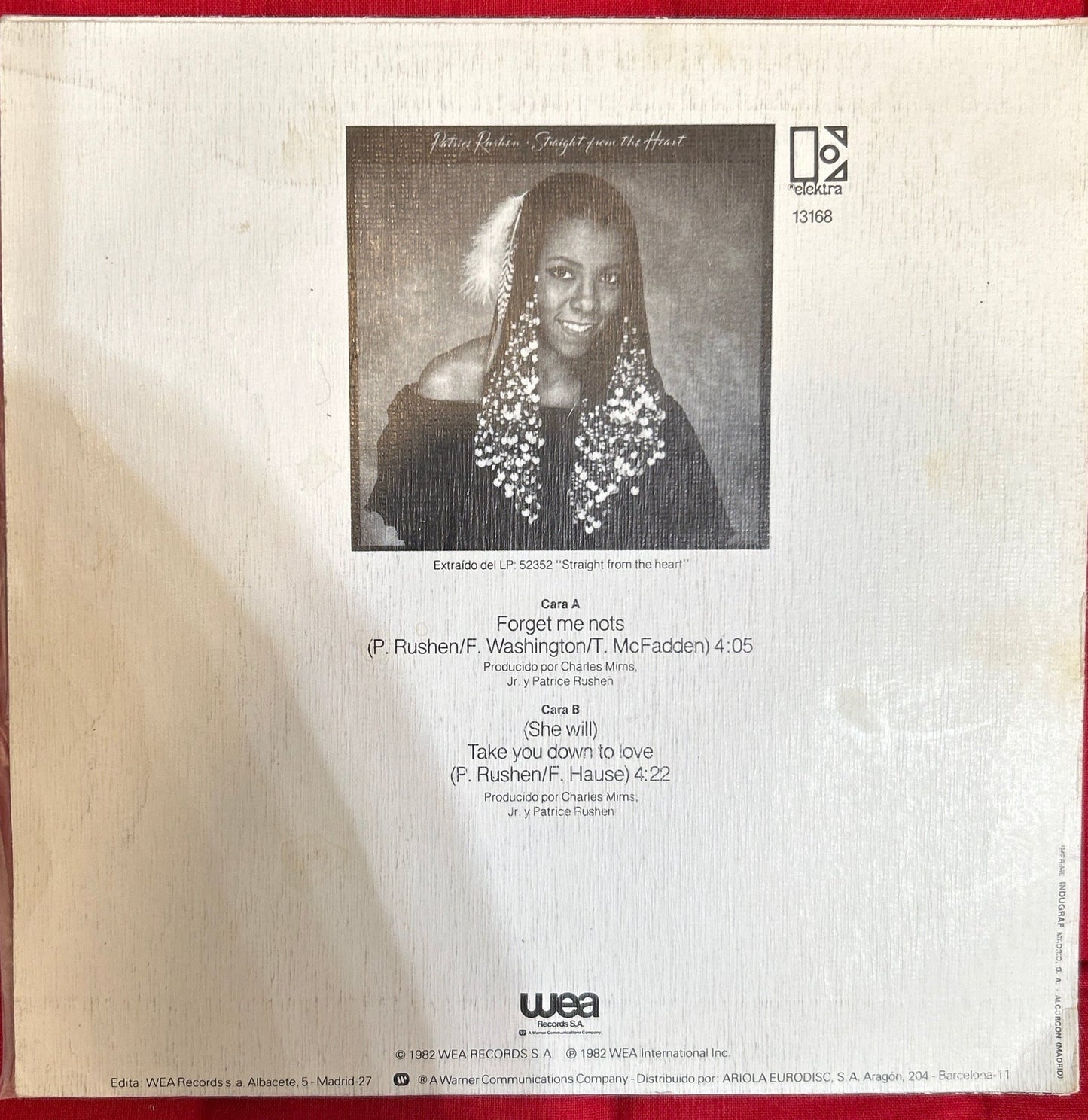 SINGLE Patrice Rushen – Forget Me Not 2ª Mano - DISCOS NAKASHA