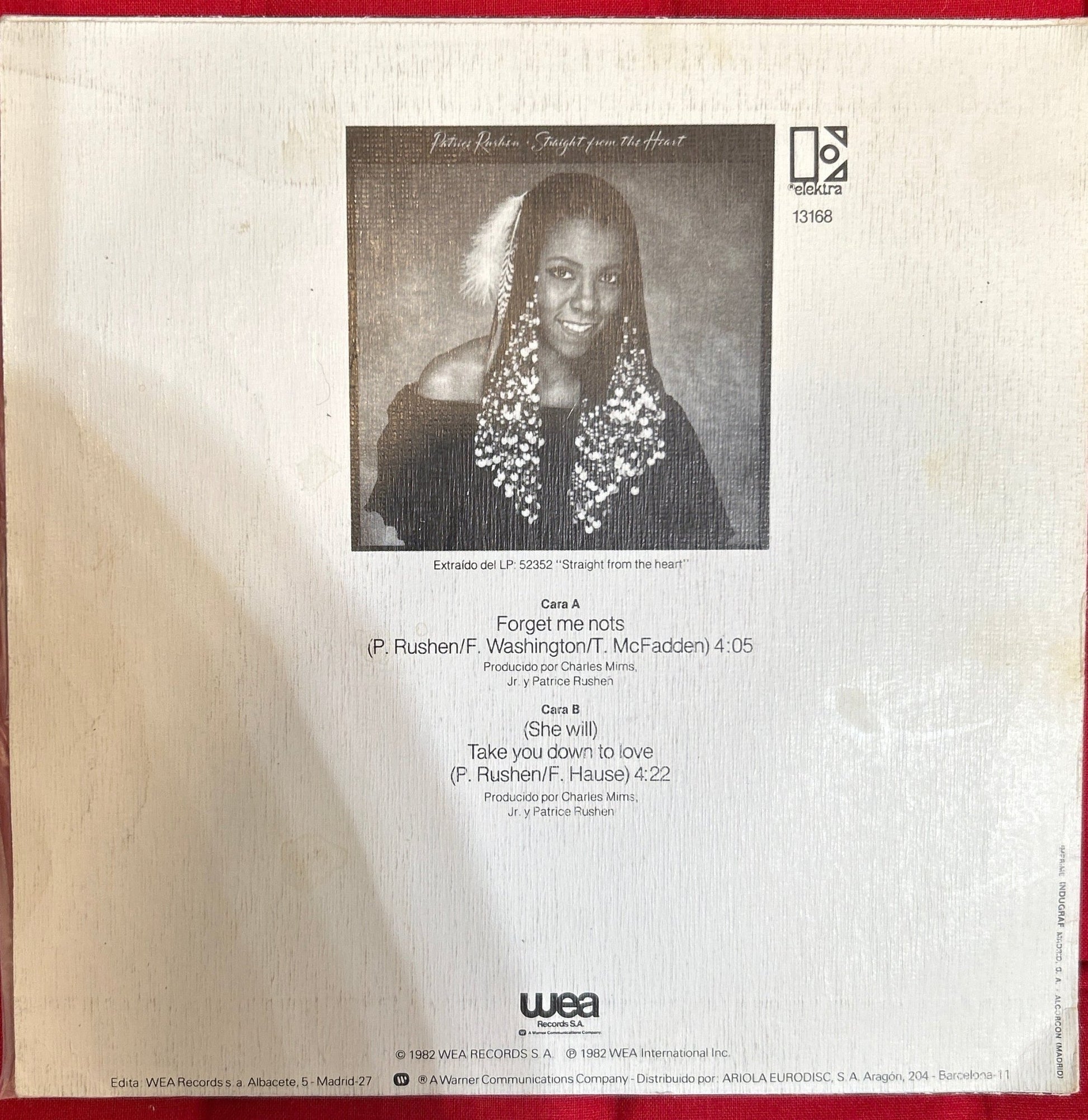 SINGLE Patrice Rushen – Forget Me Not 2ª Mano - DISCOS NAKASHA
