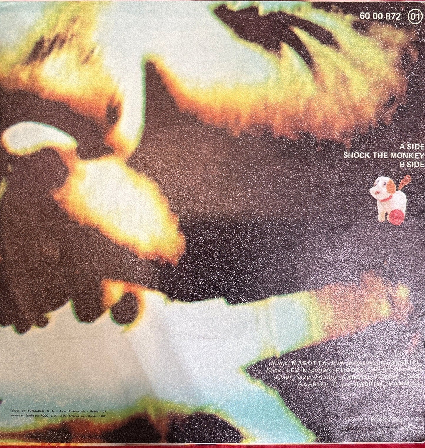 SINGLE Peter Gabriel – Shock The Monkey = Asusta al Mono 2ª Mano (Producto exclusivo recogida en tienda) - DISCOS NAKASHA