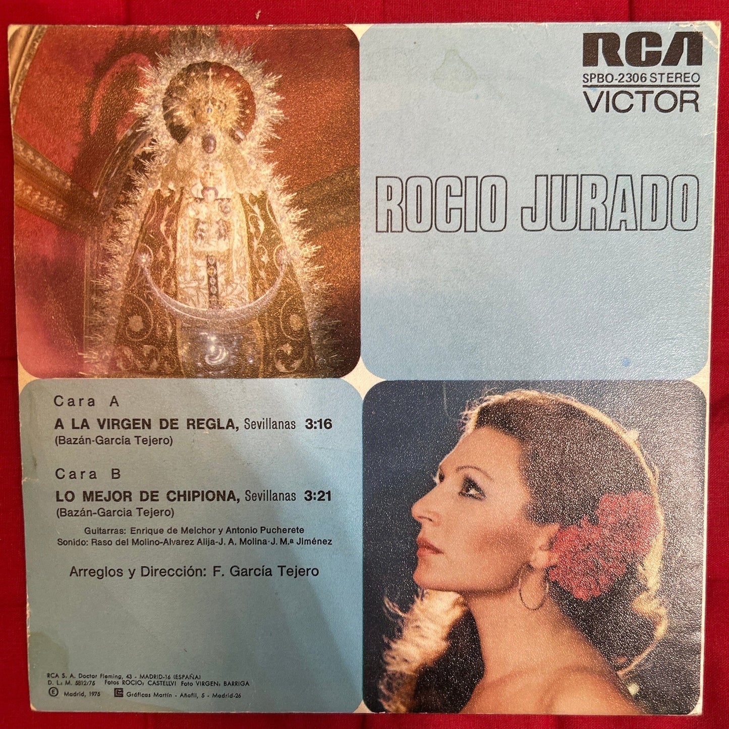 SINGLE Rocio Jurado ‎– A La Virgen De Regla 2ª mano - DISCOS NAKASHA