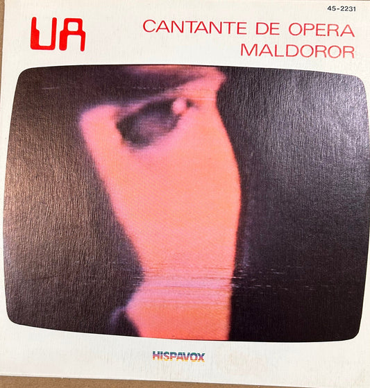 SINGLE UA ‎– Cantante De Opera / Maldoror 2ª Mano - DISCOS NAKASHA